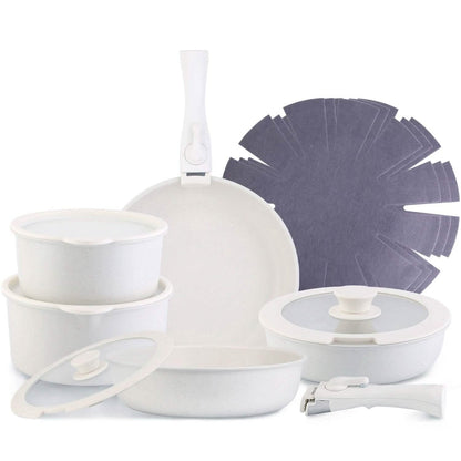 17-Pieces: Nonstick Cookware Set Induction Kitchen Pots and Pans - A-1 Thread Vault
