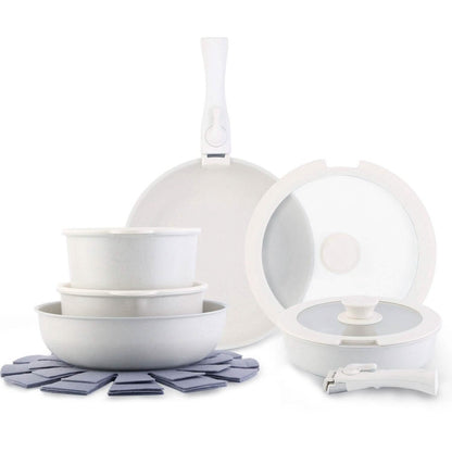 17-Pieces: Nonstick Cookware Set Induction Kitchen Pots and Pans - A-1 Thread Vault
