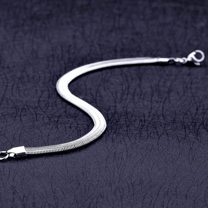6mm Stainless Steel Snake Chain Bracelet – Unisex - A-1 Thread Vault
