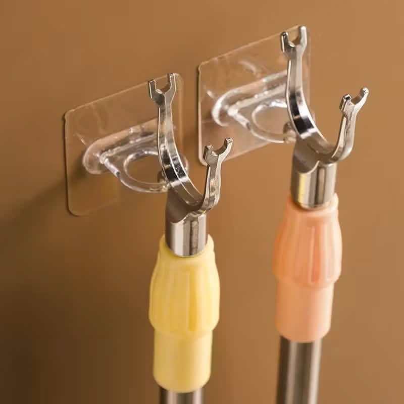 4-Pack Clear Adhesive Utility Hooks - A-1 Thread Vault