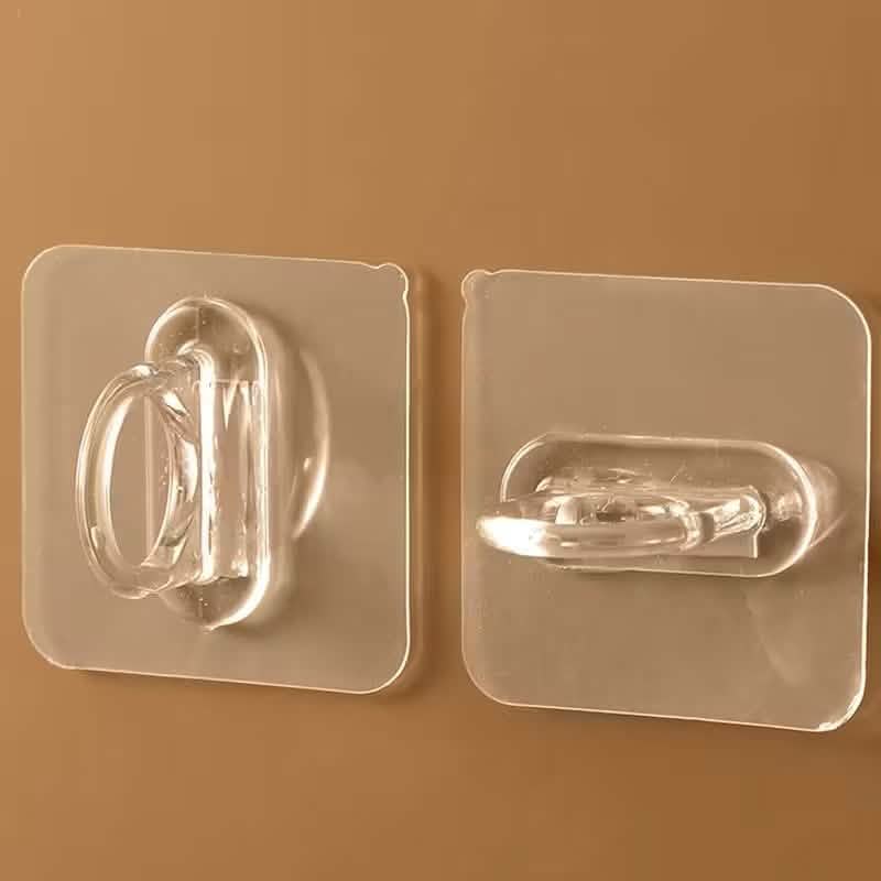 4-Pack Clear Adhesive Utility Hooks - A-1 Thread Vault