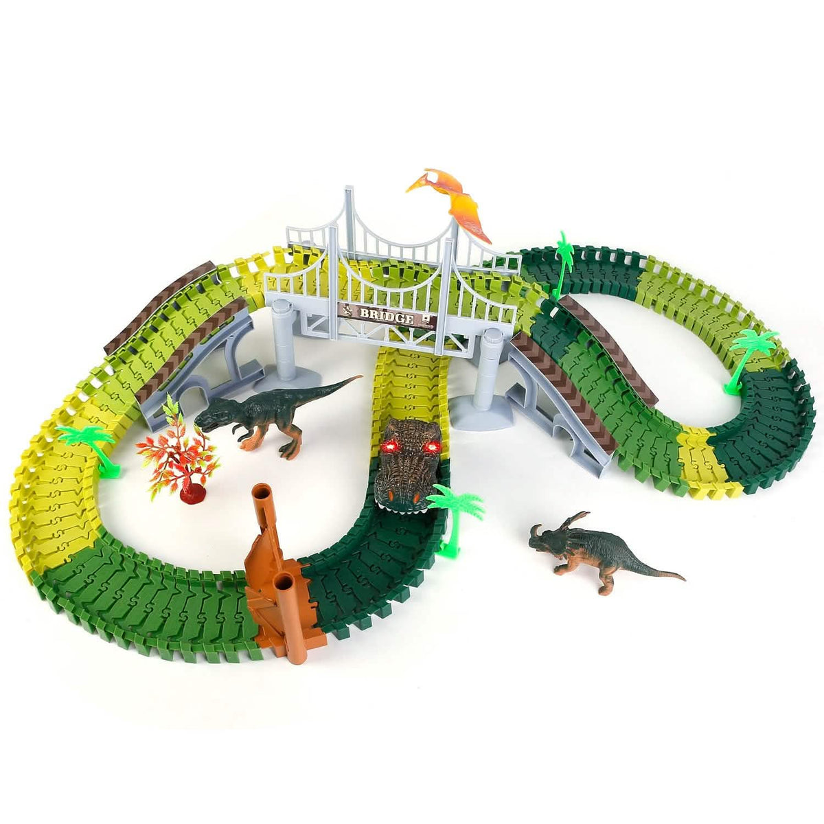 175-Piece: Dinosaur Race Track Set - A-1 Thread Vault