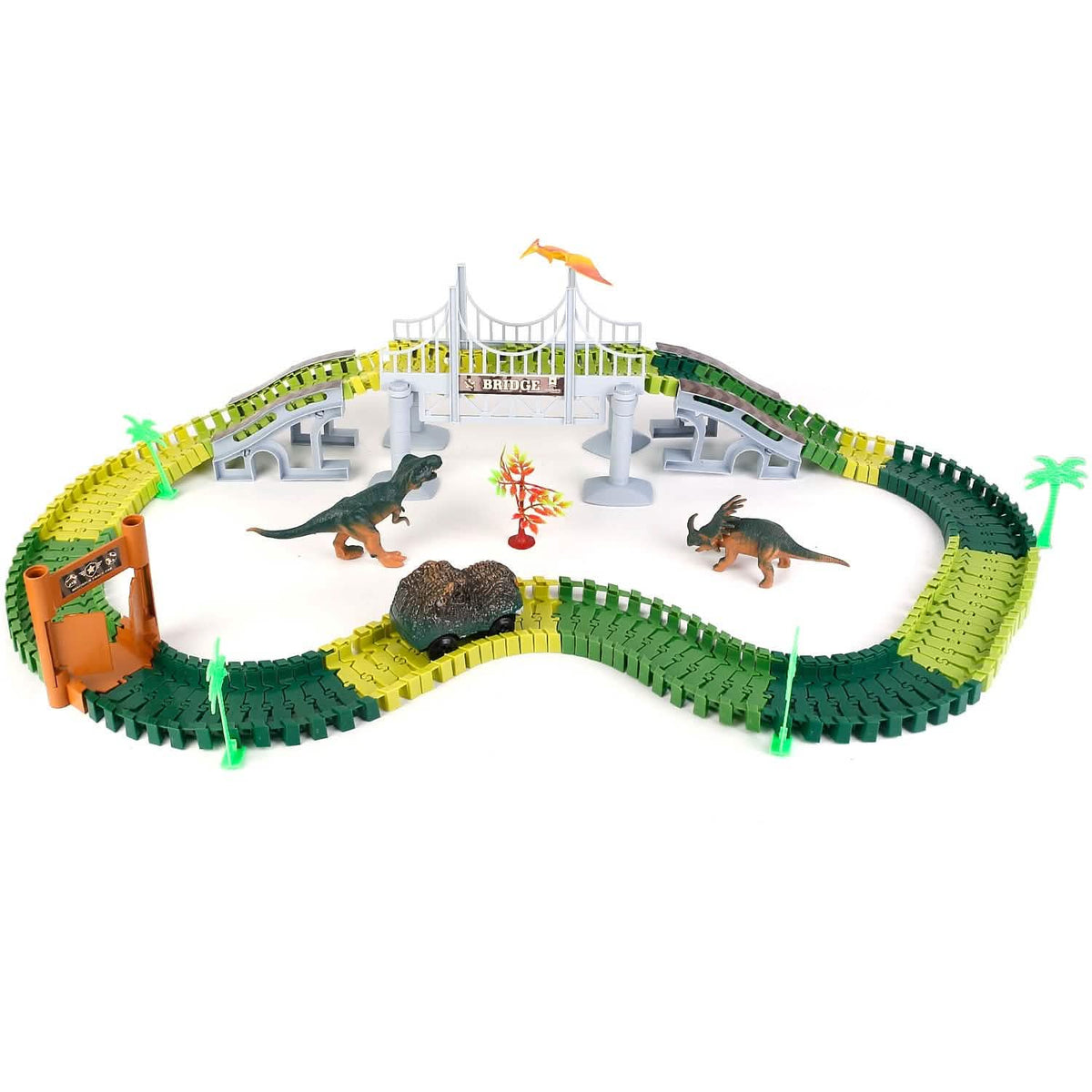 175-Piece: Dinosaur Race Track Set - A-1 Thread Vault