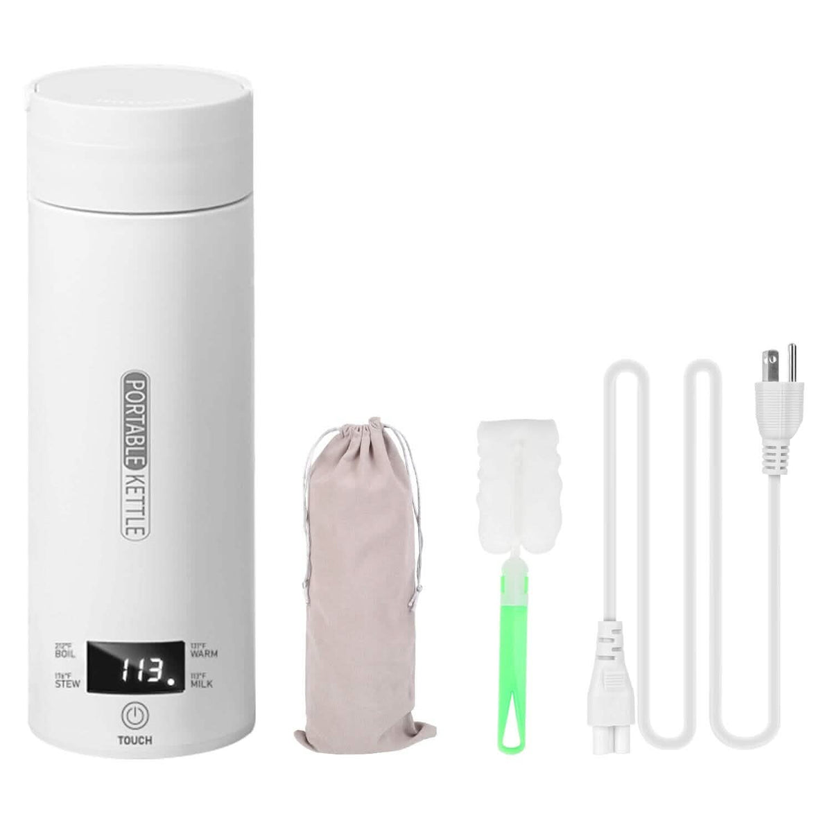 17Oz Stainless Steel Travel Electric Kettle with 4 Temperature Preset Modes - A-1 Thread Vault
