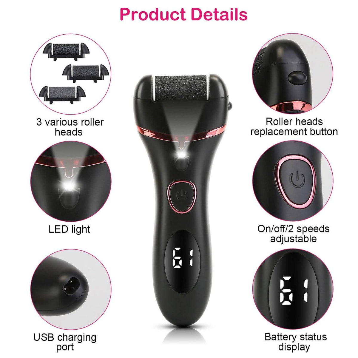 18-in-1 Electric Foot Callus Remover Tool - A-1 Thread Vault