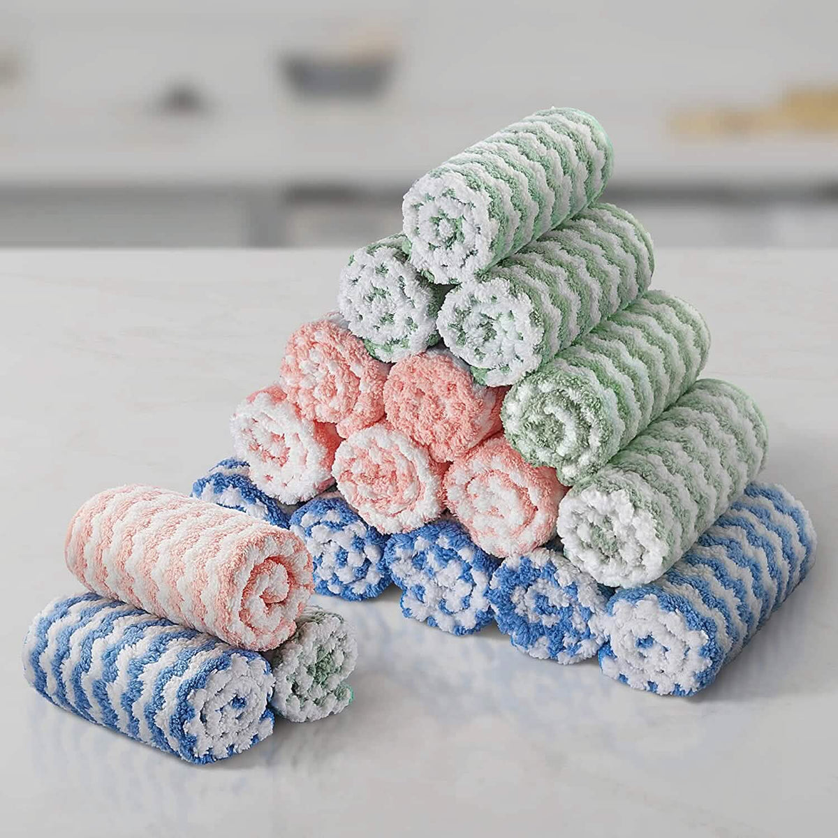 18-Pack: Microfiber Cleaning Cloth - A-1 Thread Vault