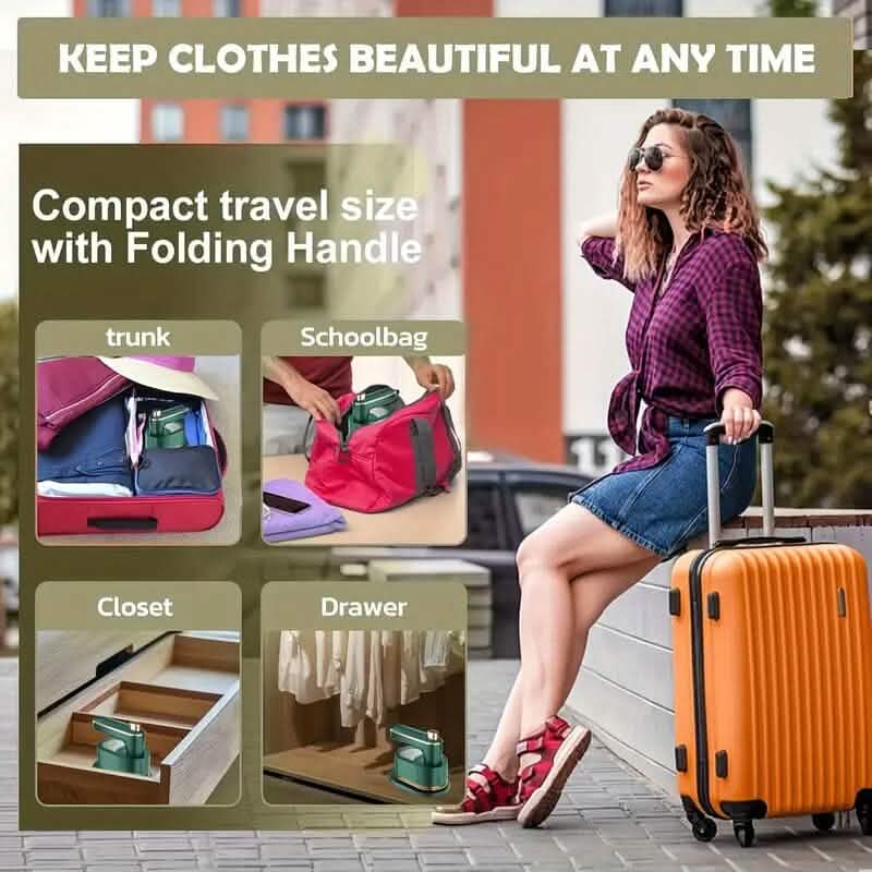 180° Rotating Mini Portable Folding Steam Iron - A-1 Thread Vault