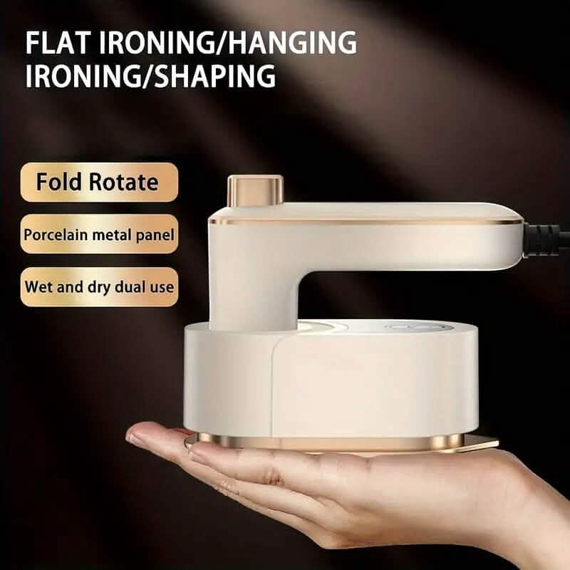 180° Rotating Mini Portable Folding Steam Iron - A-1 Thread Vault