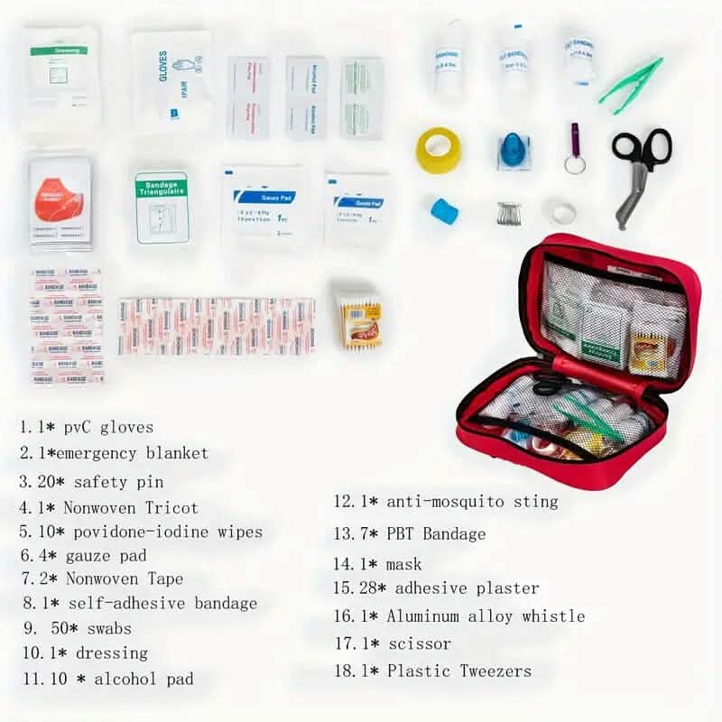 184-Piece: Multi-Purpose First Aid Kit - A-1 Thread Vault
