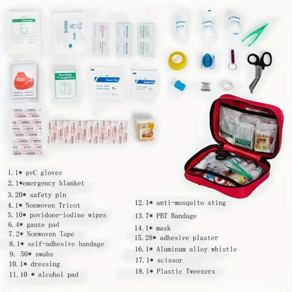 184-Piece: Multi-Purpose First Aid Kit - A-1 Thread Vault