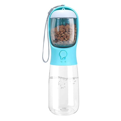 18.6 oz Portable Dog Water Dispenser with Detachable Food Container - A-1 Thread Vault