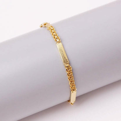 18K-Gold-Filled Bismark/Bar Anklet - A-1 Thread Vault