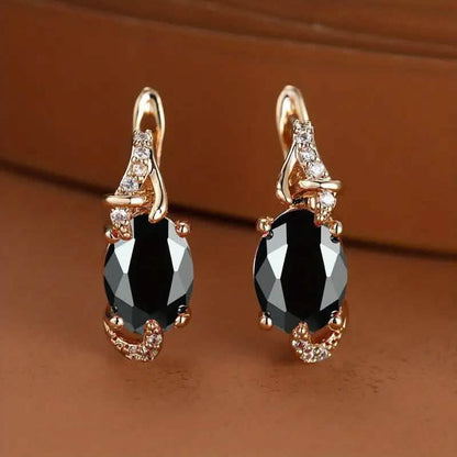 18K Gold Stone Stud Earrings - A-1 Thread Vault