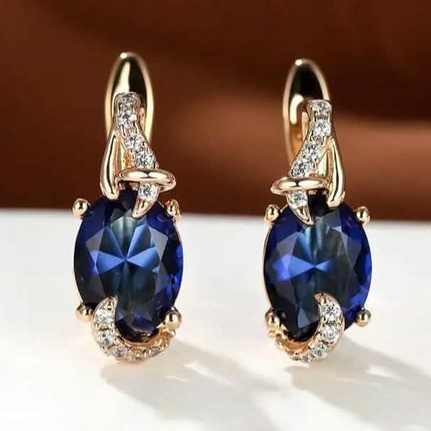 18K Gold Stone Stud Earrings - A-1 Thread Vault