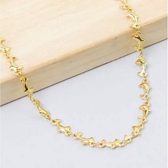 18k Gold Plated Dolphin Anklet - A-1 Thread Vault