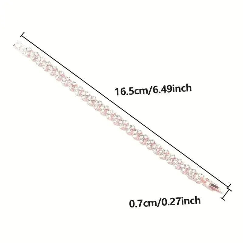 18K Golden Plated Stainless Steel Bracelet with Rhinestone Embellishments - A-1 Thread Vault