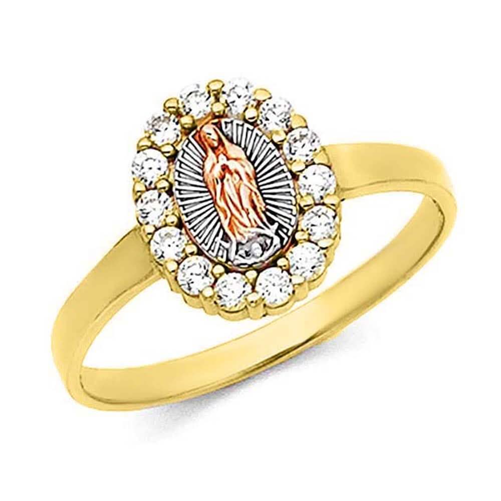 18kt Gold Plated Marry Simulated Diamond Ring - A-1 Thread Vault