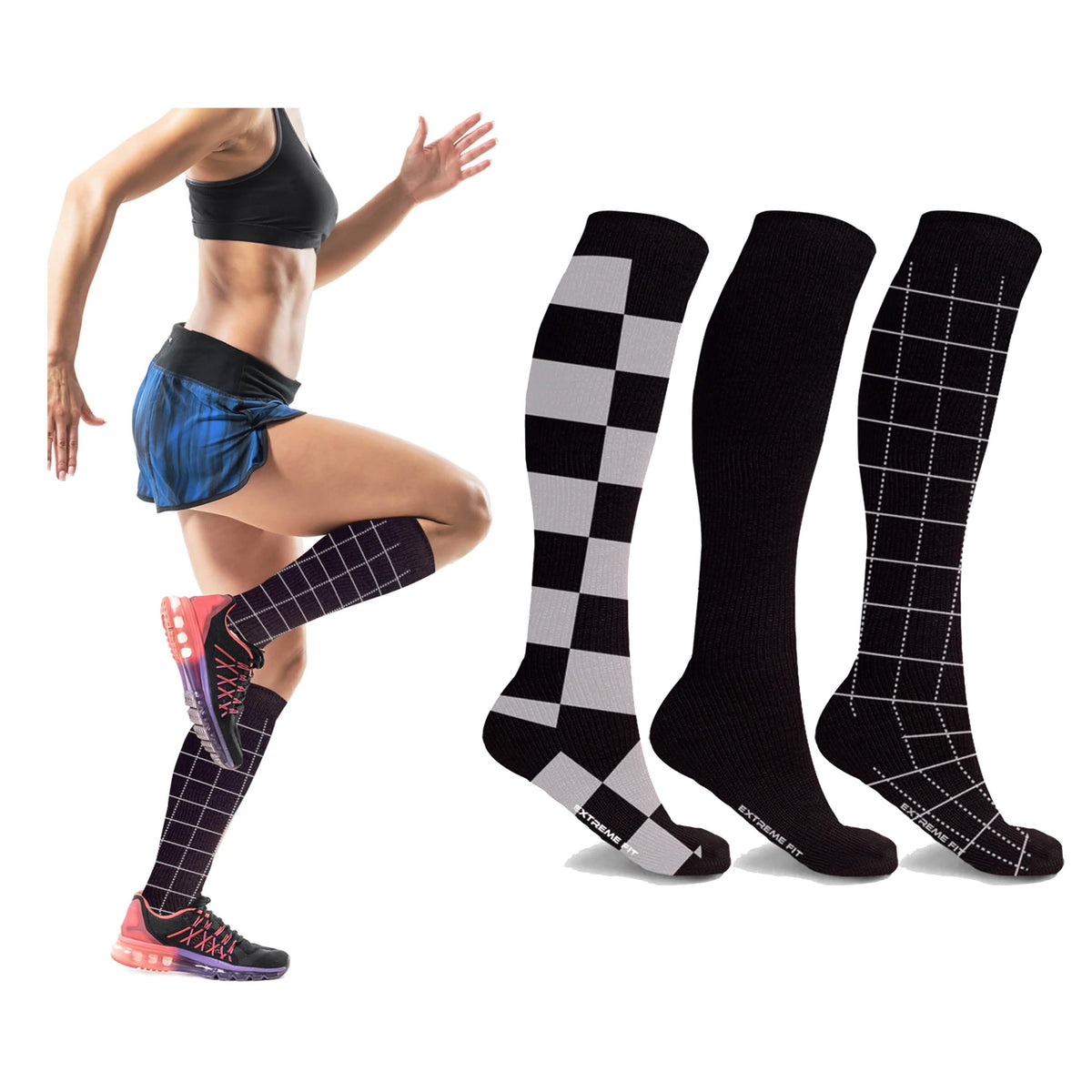 3-Pairs: Perfect Gift Compression Socks - A-1 Thread Vault