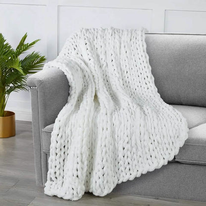 50" X 60" Kathy Ireland Chunky Chenille Plush Throw - A-1 Thread Vault