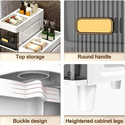 Slimline Multi-Drawer Storage Cabinet – 3, 4, or 6 Layer - A-1 Thread Vault