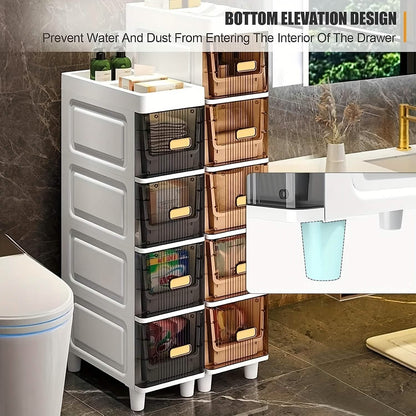 Slimline Multi-Drawer Storage Cabinet – 3, 4, or 6 Layer - A-1 Thread Vault