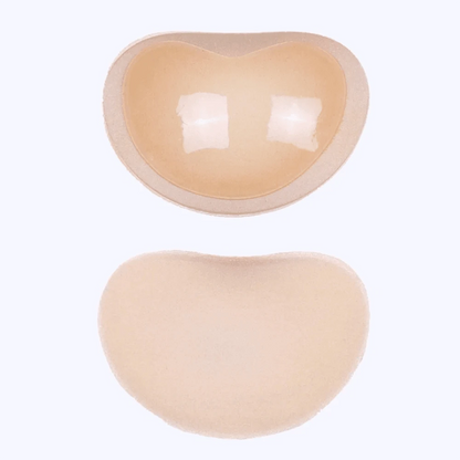 1Pair Chest Push Up Sticky Bra Thicker Sponge Bra Pad Breast Lift Up Enhancer Silicone Removeable Inserts Swimsuit Invisible Bra - A-1 Thread Vault