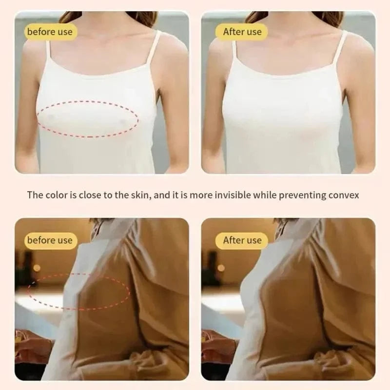 1pair Silicone Invisible Lift Up Bra Sticker Adhesive Bra Breast Women Chest Petals Reusable Strapless Waterproof Gather Bras - A-1 Thread Vault