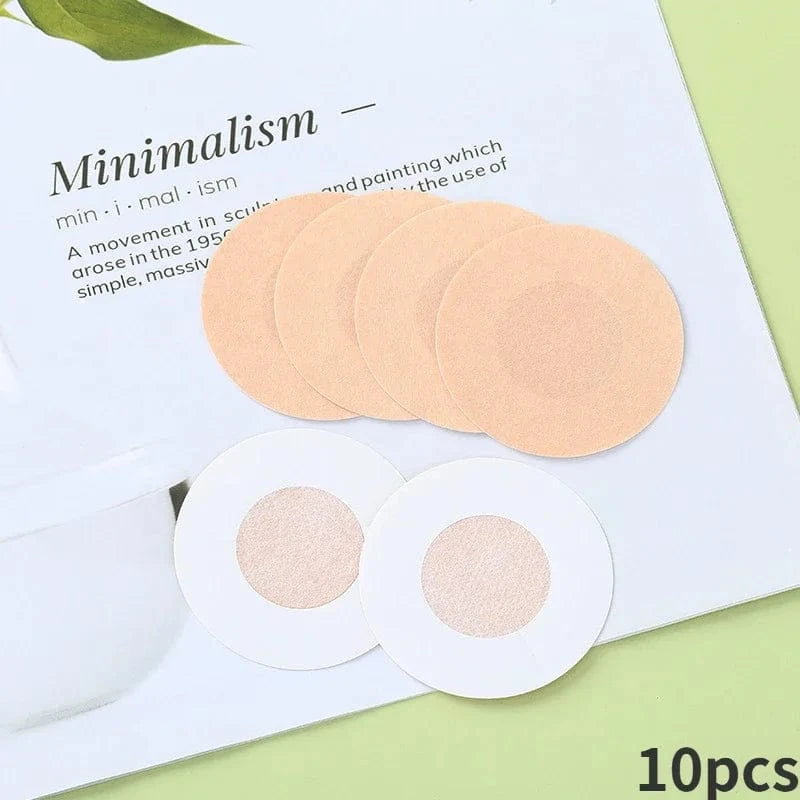 1pair Silicone Invisible Lift Up Bra Sticker Adhesive Bra Breast Women Chest Petals Reusable Strapless Waterproof Gather Bras - A-1 Thread Vault