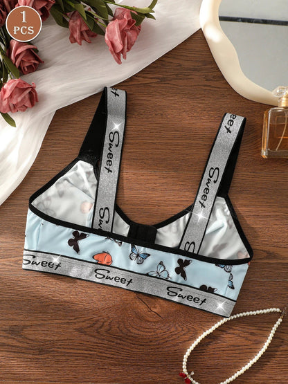 1pc Women's Casual Comfortable Wireless Bra - A-1 Thread Vault