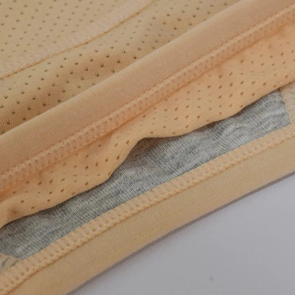 1pc Women's Leak Proof Menstrual Panties – Mid Waist Ice Silk Plus Size Waterproof Period Underwear Sexy Physiological Briefs - A-1 Thread Vault