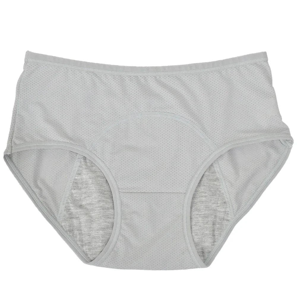 1pc Women's Leak Proof Menstrual Panties – Mid Waist Ice Silk Plus Size Waterproof Period Underwear Sexy Physiological Briefs - A-1 Thread Vault
