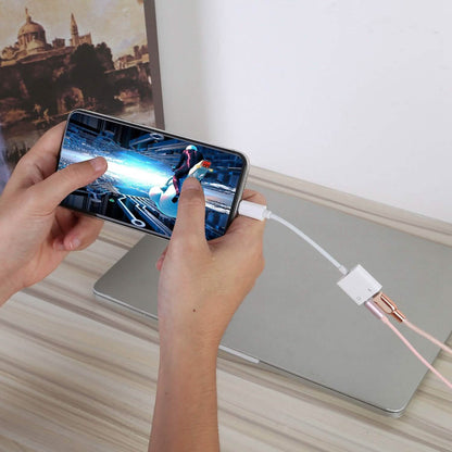 2-in-1 3.5mm Headphone Adapter Charger Audio Splitter Dongle - A-1 Thread Vault