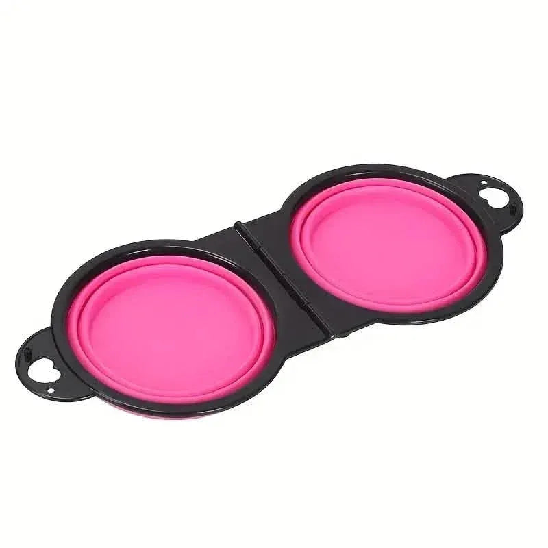 2-in-1 Collapsible Double Dog Bowl - A-1 Thread Vault