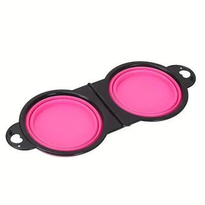 2-in-1 Collapsible Double Dog Bowl - A-1 Thread Vault