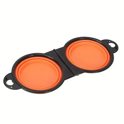 2-in-1 Collapsible Double Dog Bowl - A-1 Thread Vault