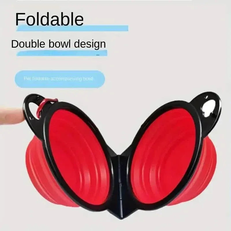 2-in-1 Collapsible Double Dog Bowl - A-1 Thread Vault