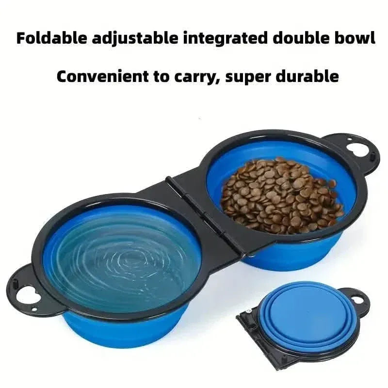 2-in-1 Collapsible Double Dog Bowl - A-1 Thread Vault