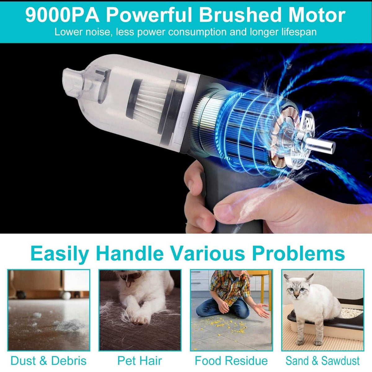 2-in-1 Cordless Vacuum Cleaner Compressed Air Duster - A-1 Thread Vault