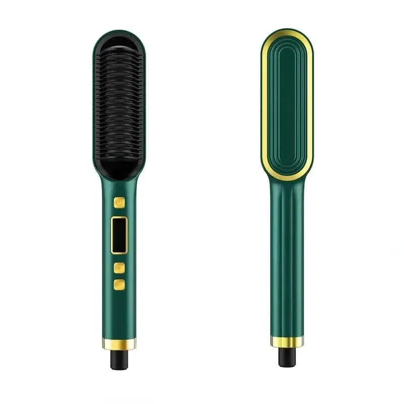 2-in-1 Electric Hair Straightener Brush Curling Comb - A-1 Thread Vault