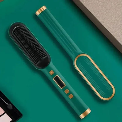2-in-1 Electric Hair Straightener Brush Curling Comb - A-1 Thread Vault