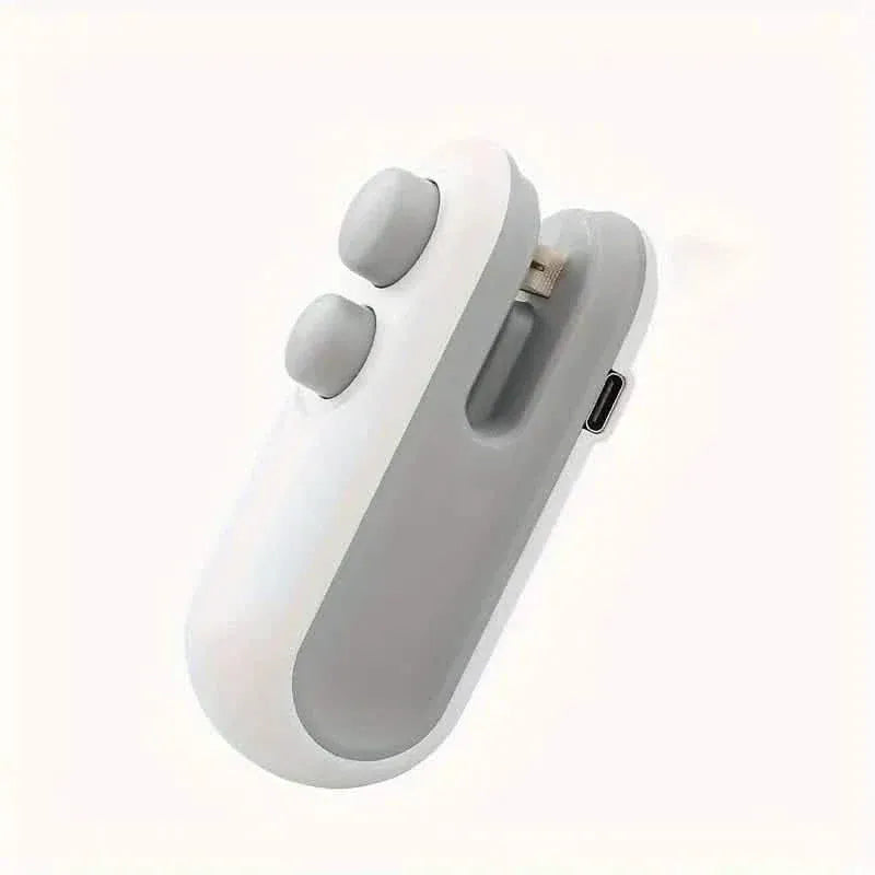 2-in-1 Mini Bag Sealer For Snacks, USB Rechargeable Plastic Heat Sealer With Cutter - A-1 Thread Vault