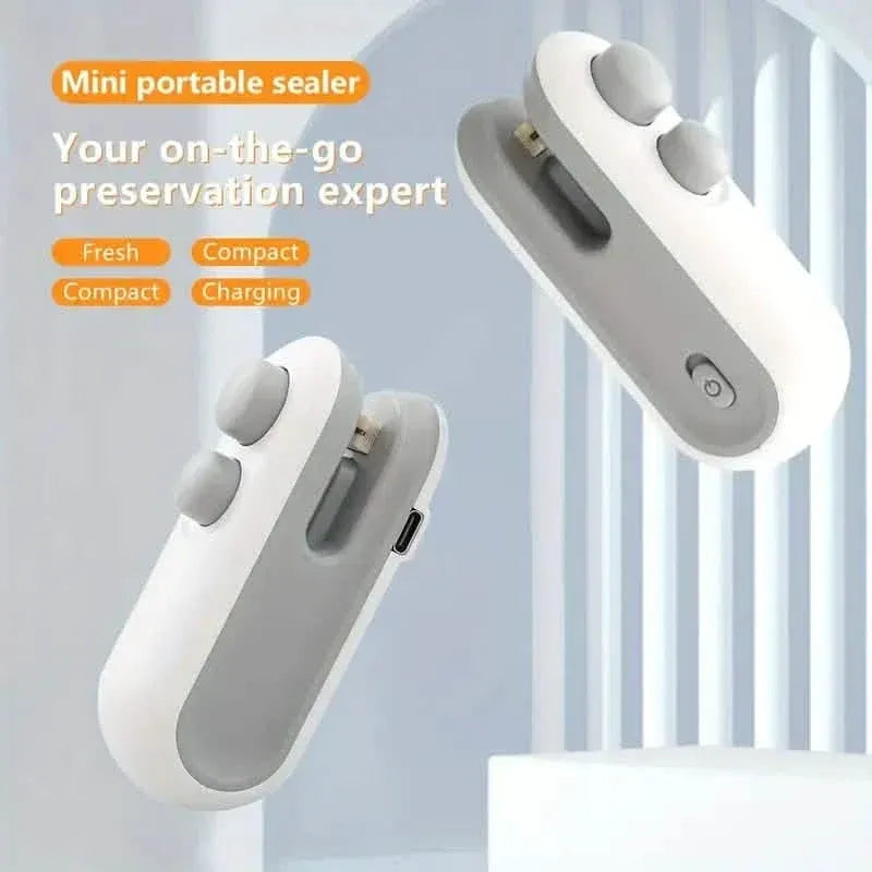 2-in-1 Mini Bag Sealer For Snacks, USB Rechargeable Plastic Heat Sealer With Cutter - A-1 Thread Vault