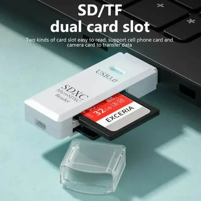 2-in-1 Multi Card Reader USB 3.0 Micro SD TF Card Memory Flash Drive Adapter - A-1 Thread Vault