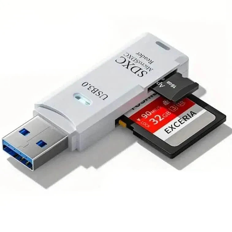 2-in-1 Multi Card Reader USB 3.0 Micro SD TF Card Memory Flash Drive Adapter - A-1 Thread Vault