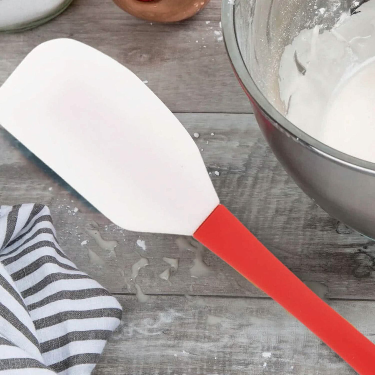 2-in-1 Silicone One Tablespoon Cookie Scoop and Spatula to Stir, Fold, Scrape - A-1 Thread Vault