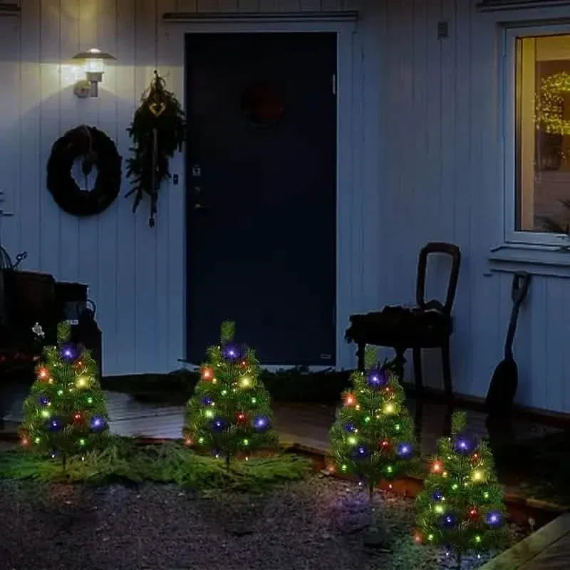 2-in-1 Solar Christmas Tree Lawn Light - A-1 Thread Vault