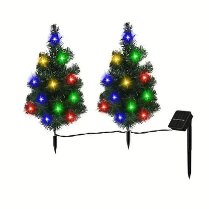 2-in-1 Solar Christmas Tree Lawn Light - A-1 Thread Vault