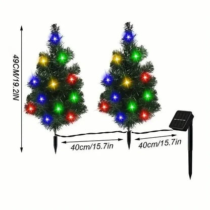 2-in-1 Solar Christmas Tree Lawn Light - A-1 Thread Vault