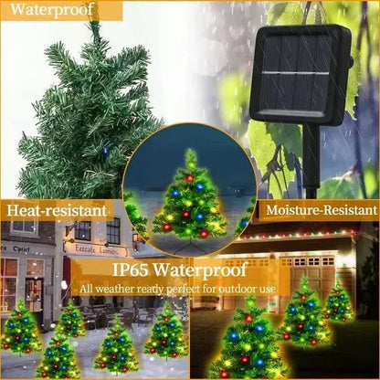 2-in-1 Solar Christmas Tree Lawn Light - A-1 Thread Vault