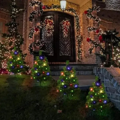2-in-1 Solar Christmas Tree Lawn Light - A-1 Thread Vault